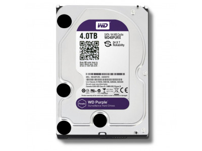 HDD за компютър WD Purple 4TB 5400/SATA3/64MB WD40PURZ